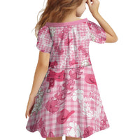 Paniolo Palaka Hawaiian Cowgirl Family Matching Long Sleeve Bodycon Dress and Hawaiian Shirt - Polynesian Pride