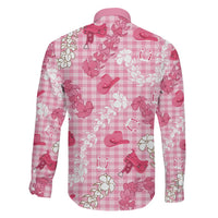 Paniolo Palaka Hawaiian Cowgirl Family Matching Off Shoulder Maxi Dress and Hawaiian Shirt LT9 - Polynesian Pride