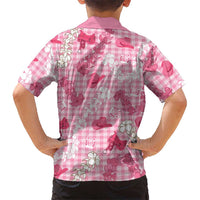 Paniolo Palaka Hawaiian Cowgirl Family Matching Short Sleeve Bodycon Dress and Hawaiian Shirt LT9 - Polynesian Pride