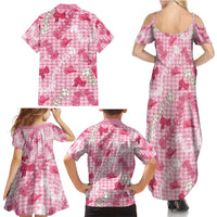 Paniolo Palaka Hawaiian Cowgirl Family Matching Summer Maxi Dress and Hawaiian Shirt - Polynesian Pride