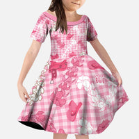 Paniolo Palaka Hawaiian Cowgirl Kid Short Sleeve Dress - Polynesian Pride