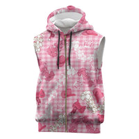 Paniolo Palaka Hawaiian Cowgirl Sleeveless Zip Hoodie - Polynesian Pride