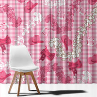 Paniolo Palaka Hawaiian Cowgirl Window Curtain - Polynesian Pride