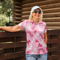 Paniolo Palaka Hawaiian Cowgirl Women Polo Shirt LT9 - Polynesian Pride