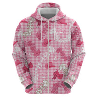 Paniolo Palaka Hawaiian Cowgirl Zip Hoodie - Polynesian Pride