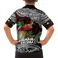 Papua New Guinea Christmas Family Matching Off Shoulder Maxi Dress and Hawaiian Shirt LT9 - Polynesian Pride