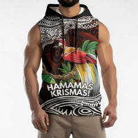 Papua New Guinea Christmas Sleeveless Hoodie - Polynesian Pride
