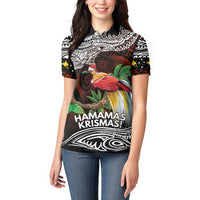 Papua New Guinea Christmas Women Polo Shirt LT9 - Polynesian Pride