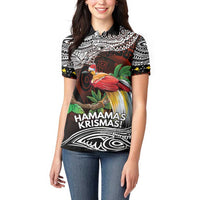 Papua New Guinea Christmas Women Polo Shirt - Polynesian Pride