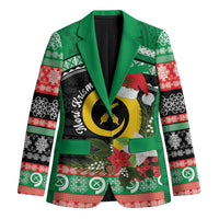 Vanuatu Pig's Tusk Meri Krismas! Blazer Vanuatuan Sand Drawing Pattern - Polynesian Pride