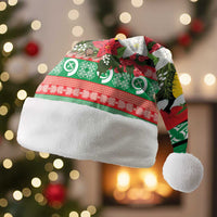 Vanuatu Pig's Tusk Meri Krismas! Christmas Santa Hat Vanuatuan Sand Drawing Pattern - Polynesian Pride