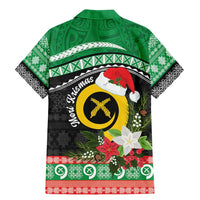 Vanuatu Pig's Tusk Meri Krismas! Family Matching Mermaid Dress and Hawaiian Shirt Vanuatuan Sand Drawing Pattern - Polynesian Pride