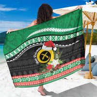 Vanuatu Pig's Tusk Meri Krismas! Sarong Vanuatuan Sand Drawing Pattern - Polynesian Pride
