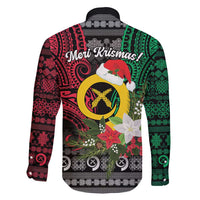 Vanuatu Pig's Tusk Meri Krismas! Family Matching Short Sleeve Bodycon Dress and Hawaiian Shirt Vanuatuan Ancient Art Spirit - Polynesian Pride