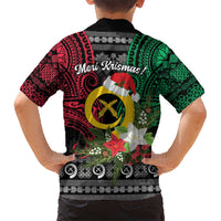 Vanuatu Pig's Tusk Meri Krismas! Family Matching Summer Maxi Dress and Hawaiian Shirt Vanuatuan Ancient Art Spirit LT9 - Polynesian Pride