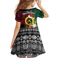 Vanuatu Pig's Tusk Meri Krismas! Family Matching Tank Maxi Dress and Hawaiian Shirt Vanuatuan Ancient Art Spirit LT9 - Polynesian Pride