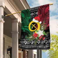 Vanuatu Pig's Tusk Meri Krismas! Garden Flag Vanuatuan Ancient Art Spirit - Polynesian Pride