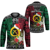 Vanuatu Pig's Tusk Meri Krismas! Hockey Jersey Vanuatuan Ancient Art Spirit - Polynesian Pride