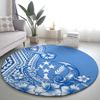 Kosrae Constitution Day Personalised Round Carpet Kusaie Hook Tattoo Special Polynesian Pattern LT9 - Polynesian Pride