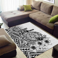 Ia Orana Tahiti Personalised Area Rug French Polynesia Hook Tattoo Special White Color LT9