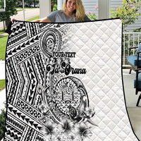 Ia Orana Tahiti Personalised Quilt French Polynesia Hook Tattoo Special White Color LT9