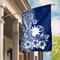 Nauru Independence Personalised Garden Flag Naoero Hook Tattoo Special Polynesian Pattern LT9 House Flag Blue - Polynesian Pride