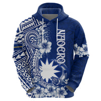 Nauru Independence Personalised Zip Hoodie Naoero Hook Tattoo Special Polynesian Pattern LT9 - Polynesian Pride