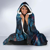 New Zealand Matariki Pohutukawa Hooded Blanket Te Mauri te Ora