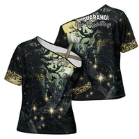 New Zealand Matariki Tupuarangi Cross Shoulder Shirt Ng Kai o te Rangi - Polynesian Pride