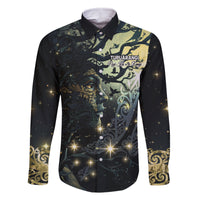 New Zealand Matariki Tupuarangi Family Matching Off The Shoulder Long Sleeve Dress and Hawaiian Shirt Ngā Kai o te Rangi