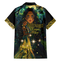 New Zealand Matariki Family Matching Short Sleeve Bodycon Dress and Hawaiian Shirt Rongoā Māori Wellbeing and Good Luck