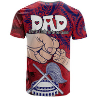 Dads Day American Samoa T Shirt Dad Ou Te Alofa Ia Te Oe Tama Polynesian Flowers Tribal LT9 - Polynesian Pride