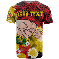 Custom Dads Day Tonga T Shirt Dad Ofa lahi atu Polynesian Flowers Tribal LT9 - Polynesian Pride