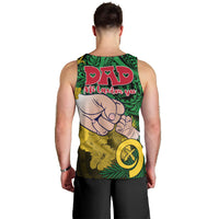 Fathers Day Polynesian Islands Vanuatu Men Tank Top Dad Mi lavem yu - Polynesian Flowers Tribal LT9 - Polynesian Pride