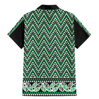 New Zealand Maori Niho Taniwha Family Matching Mermaid Dress and Hawaiian Shirt Kakariki Mangopare and Puhoro Pattern