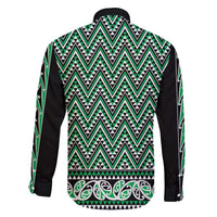 New Zealand Maori Niho Taniwha Family Matching Mermaid Dress and Hawaiian Shirt Kakariki Mangopare and Puhoro Pattern