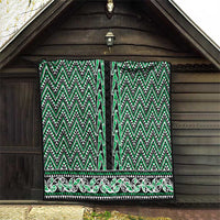 New Zealand Maori Niho Taniwha Quilt Kakariki Mangopare and Puhoro Pattern