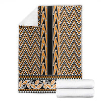 New Zealand Maori Niho Taniwha Blanket Karaka Mangopare and Puhoro Pattern