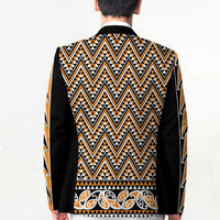 New Zealand Maori Niho Taniwha Blazer Karaka Mangopare and Puhoro Pattern - Polynesian Pride