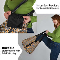 New Zealand Maori Niho Taniwha Grocery Bag Karaka Mangopare and Puhoro Pattern