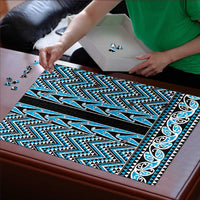 New Zealand Maori Niho Taniwha Puzzle Kikorangi Mangopare and Puhoro Pattern - Polynesian Pride