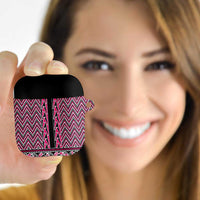 New Zealand Maori Niho Taniwha AirPods Case Mawhero Mangopare and Puhoro Pattern LT9 Pink - Polynesian Pride