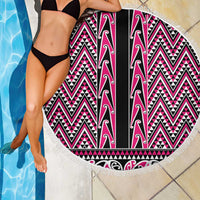 New Zealand Maori Niho Taniwha Beach Blanket Mawhero Mangopare and Puhoro Pattern