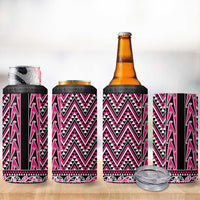 New Zealand Maori Niho Taniwha 4 in 1 Can Cooler Tumbler Mawhero Mangopare and Puhoro Pattern