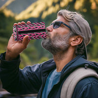 New Zealand Maori Niho Taniwha 4 in 1 Can Cooler Tumbler Mawhero Mangopare and Puhoro Pattern