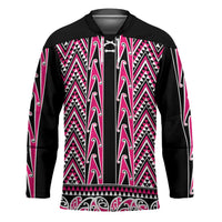 New Zealand Maori Niho Taniwha Hockey Jersey Mawhero Mangopare and Puhoro Pattern - Polynesian Pride