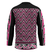 New Zealand Maori Niho Taniwha Hockey Jersey Mawhero Mangopare and Puhoro Pattern - Polynesian Pride