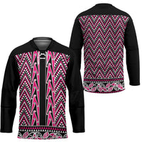 New Zealand Maori Niho Taniwha Hockey Jersey Mawhero Mangopare and Puhoro Pattern - Polynesian Pride