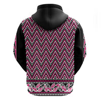 New Zealand Maori Niho Taniwha Hoodie Mawhero Mangopare and Puhoro Pattern