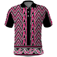 New Zealand Maori Niho Taniwha Polo Shirt Mawhero Mangopare and Puhoro Pattern